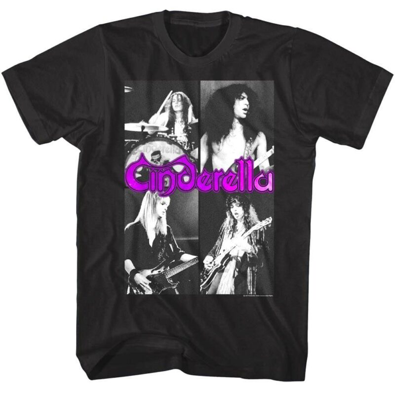 Cinderella Band Photo Collage T-Shirt