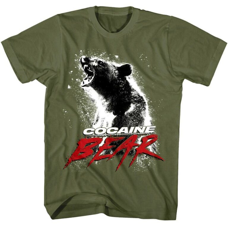 Cocaine Bear Movie Poster Color T-Shirt