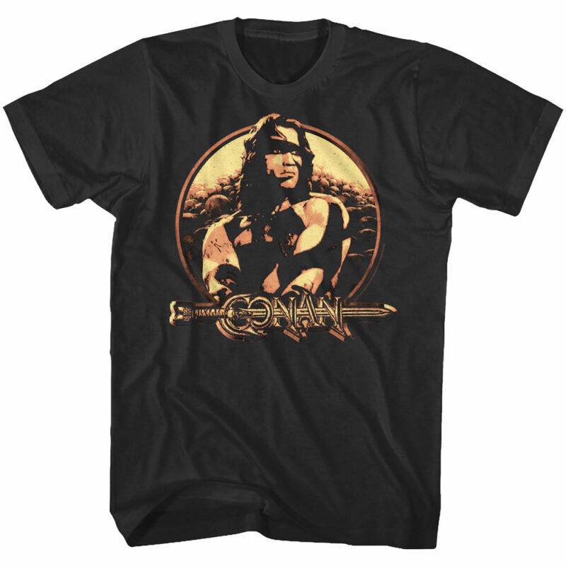 Conan the Barbarian Bronze Shield Men’s T Shirt