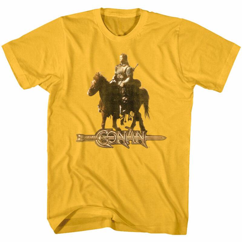 Conan the Barbarian Horseback Riding Men’s T Shirt