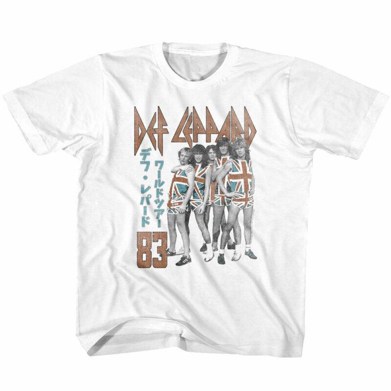 Def Leppard Japan Tour 1983 Kids T Shirt