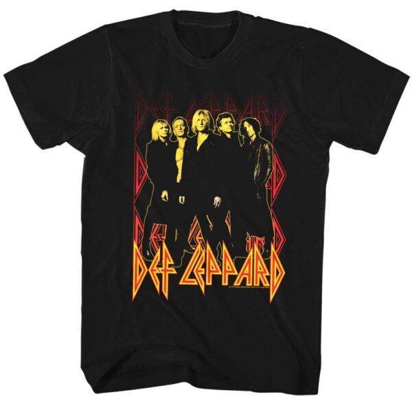 Def Leppard Burning Up Men’s T Shirt