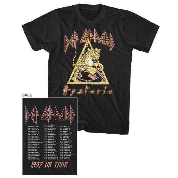 Def Leppard Leopard Hysteria Tour T-Shirt