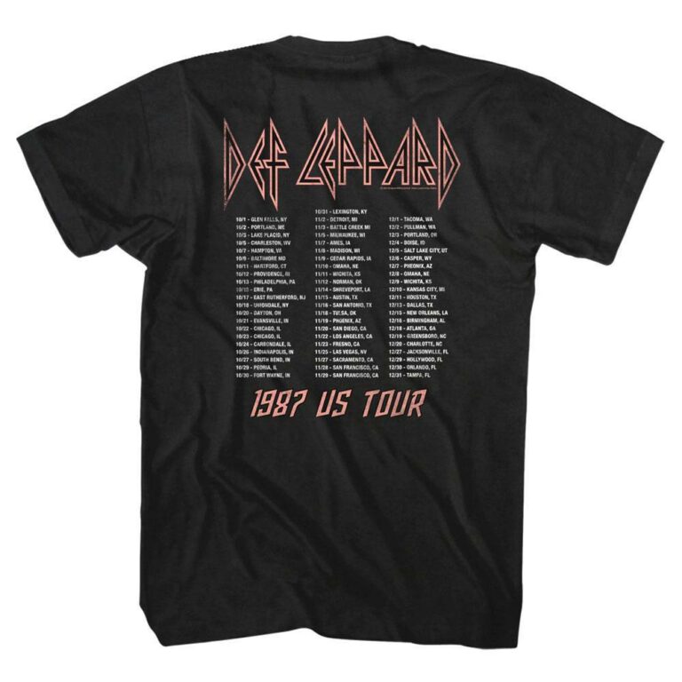 Def Leppard Leopard Hysteria Tour T-Shirt