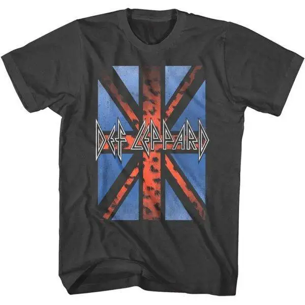 Def Leppard Leopard UK Flag T-Shirt