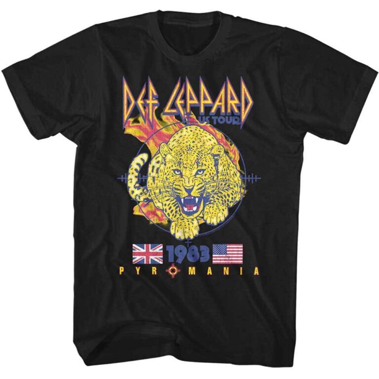 Def Leppard Pyromania Tour Shirt