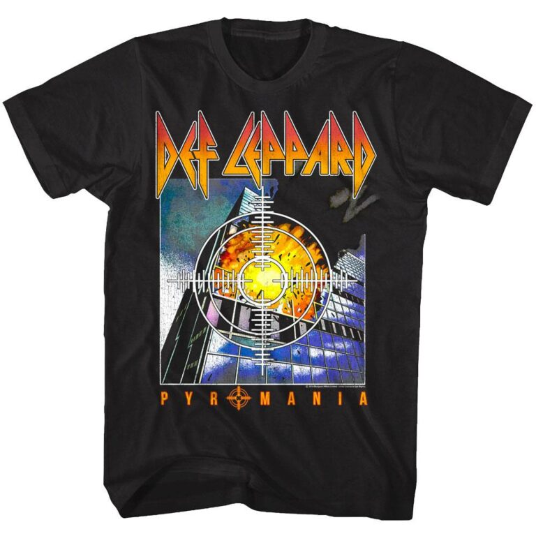 Def Leppard Pyromania Tracklist Men's T Shirt