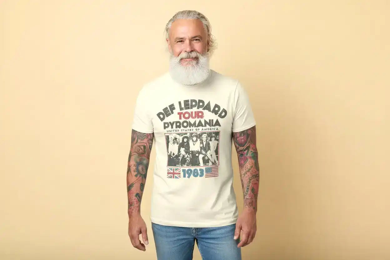 Def Leppard Pyromania USA Tour T-Shirt front