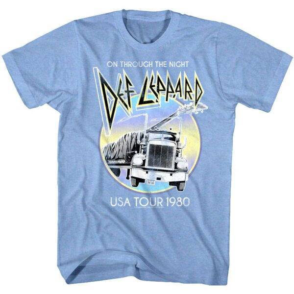 Def Leppard Through The Night USA Tour T-Shirt