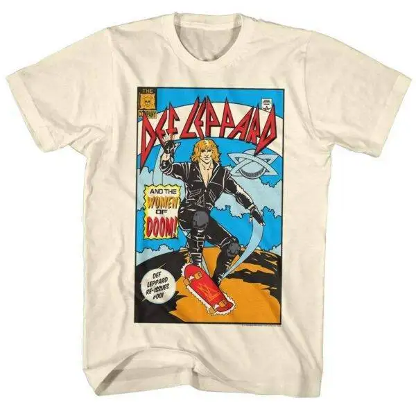 Def Leppard Women of Doom Comic Men’s T Shirt