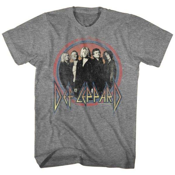 Def Leppard Group Circle Men’s T Shirt