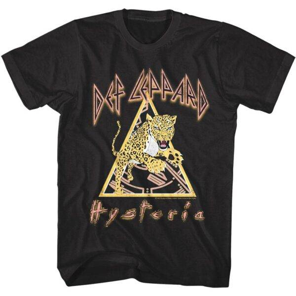 Def Leppard Hysteria Pouncing Leopard T-Shirt