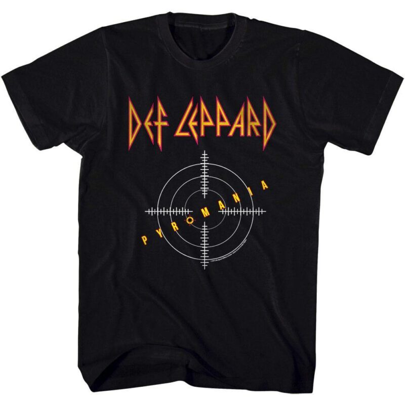 Def Leppard Pyromania Target Scope Men’s T Shirt