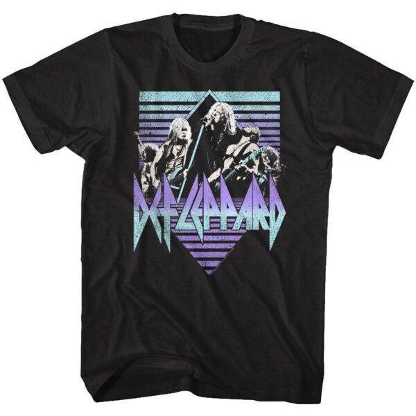 Def Leppard Retro 80s Band Men’s T Shirt