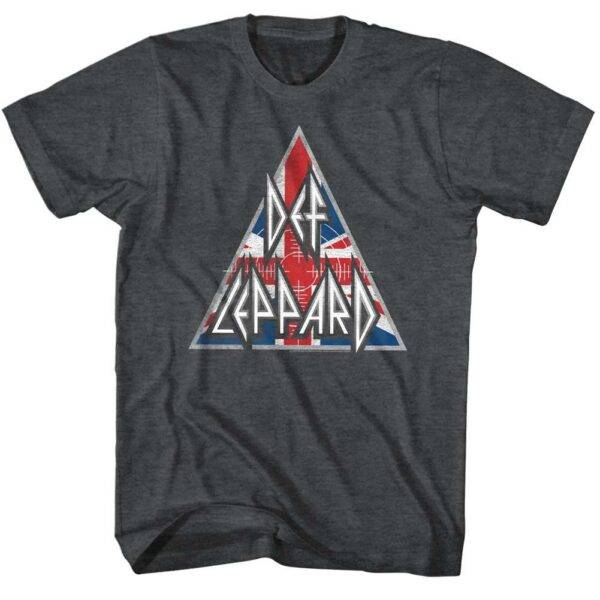 Def Leppard Union Jack Logo Men’s T Shirt