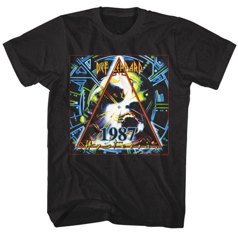 Def Leppard Hysteria World Tour 1987 Men’s T Shirt