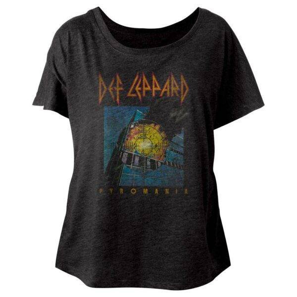 Def Leppard Vintage Pyromania Women’s Dolman Top