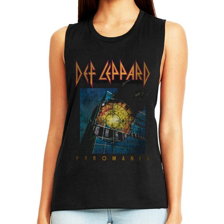 Def Leppard Faded Pyromania Women’s Tank
