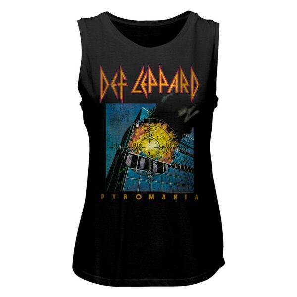 Def Leppard Faded Pyromania Women’s Tank