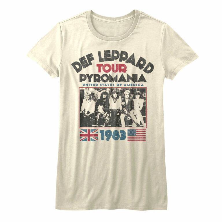 Def Leppard Pyromania USA Tour Top