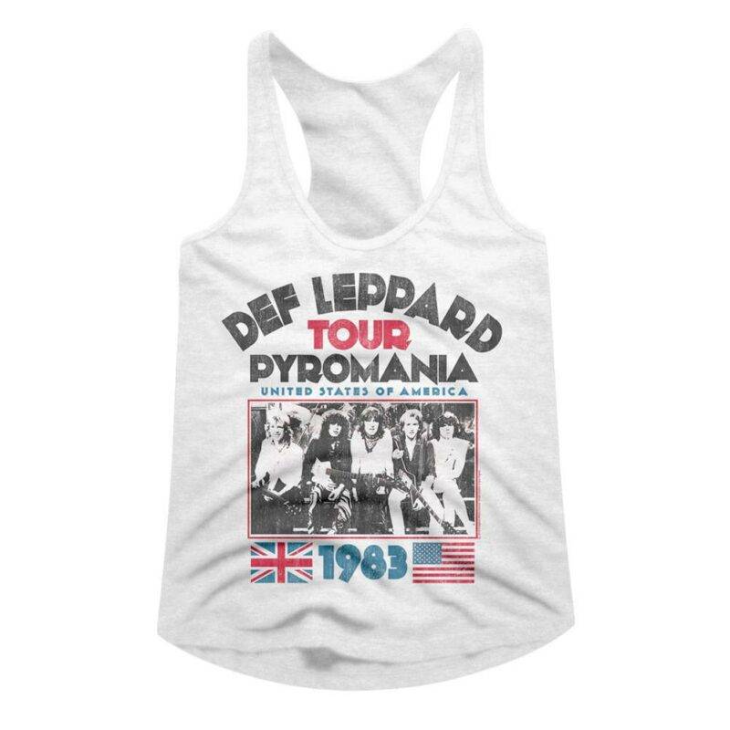 Def Leppard Pyromania USA Tour 1983 Women’s Tank Top