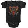 Def Leppard Lion Crest Baby Onesie