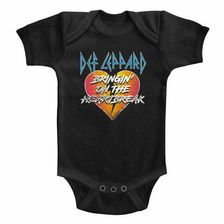 Def Leppard Bringin on the Heartbreak Baby Onesie