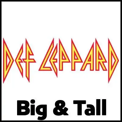 Def Leppard Big & Tall T-Shirts