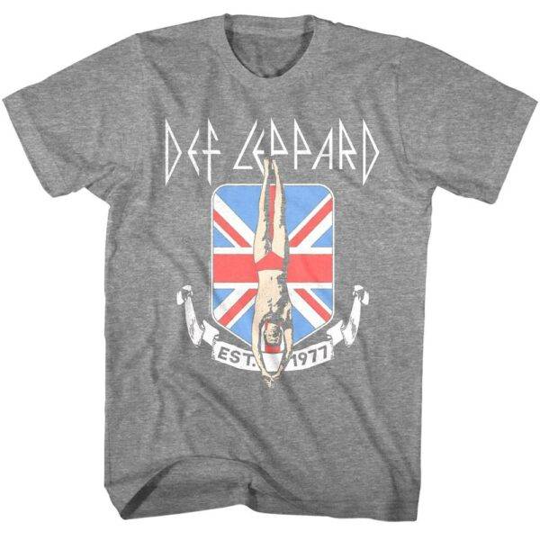 Def Leppard Diver Union Jack T-Shirt