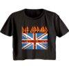 Def Leppard Leopard British Flag Crop Top