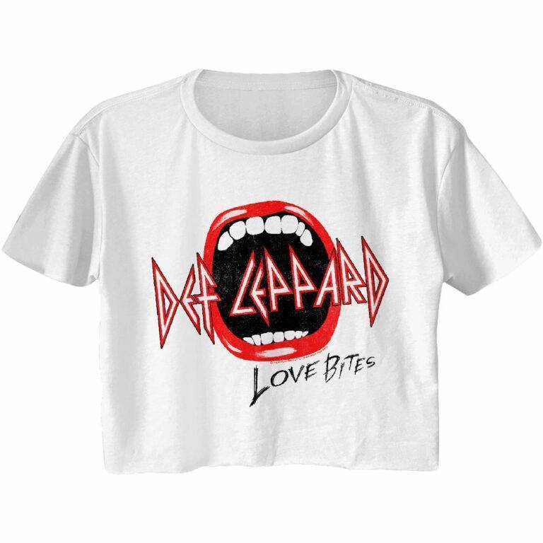 Def Leppard Love Bites Crop Top