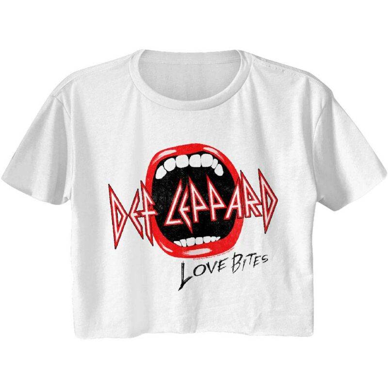 Def Leppard Love Bites Crop Top