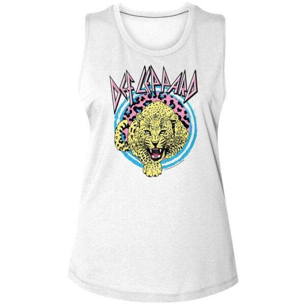 Def Leppard Pastel Leopard Tanktop