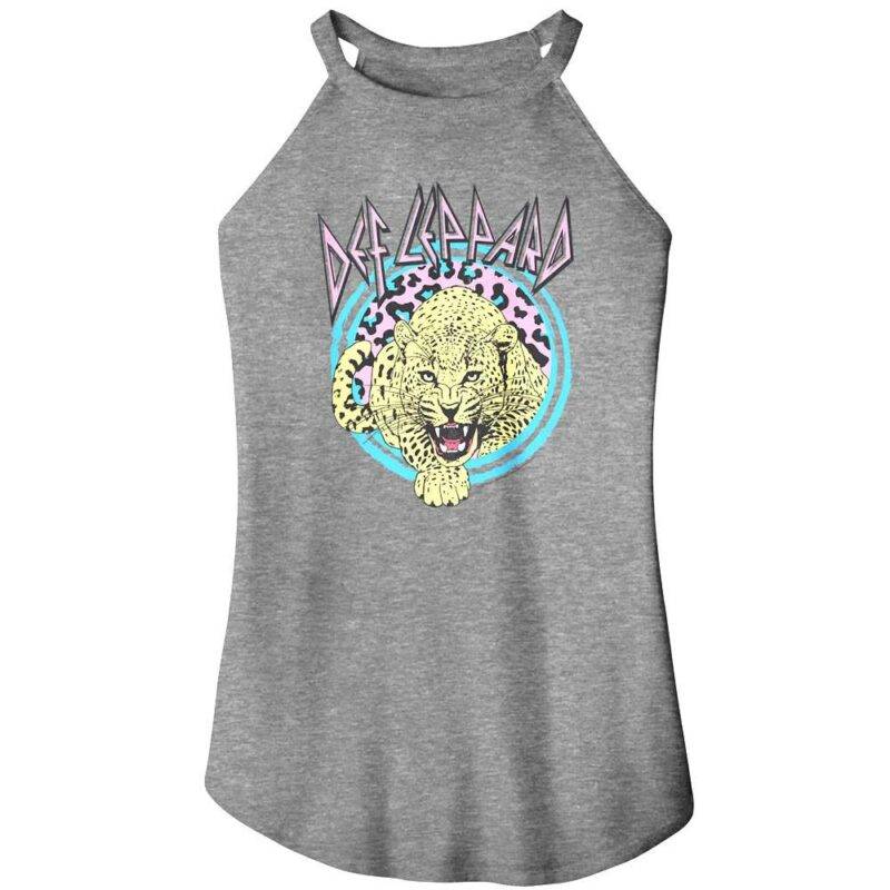 Def Leppard Pastel Leopard Tank