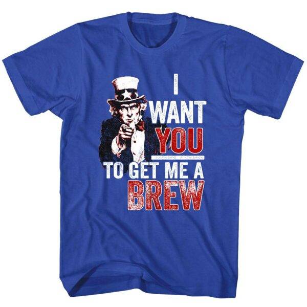 Drunk Society Uncle Sam I Want You to Get me a Brew T-Shirt