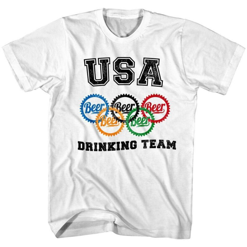 Drunk Society Beer Olympics Drinking Team T-Shirt