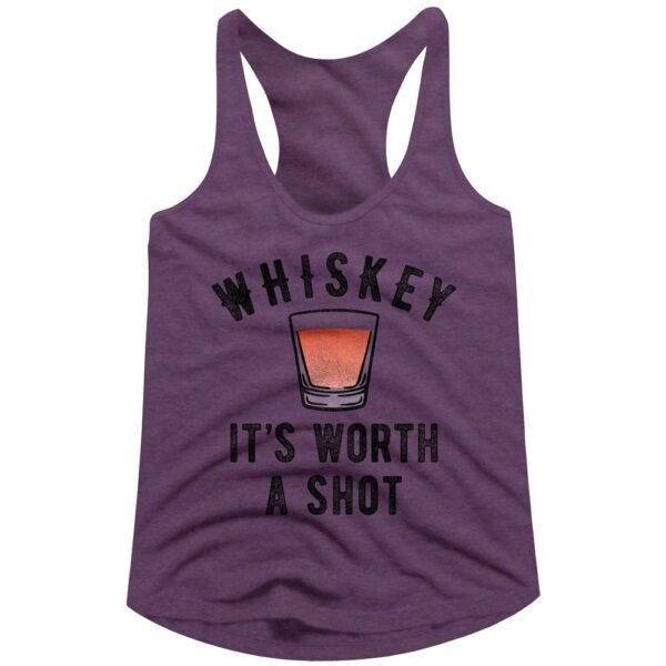 Drunk Society Whiskey it's Worth a Shot Tank Top