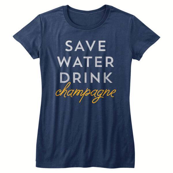 Drunk Society Save Water Champagne Top