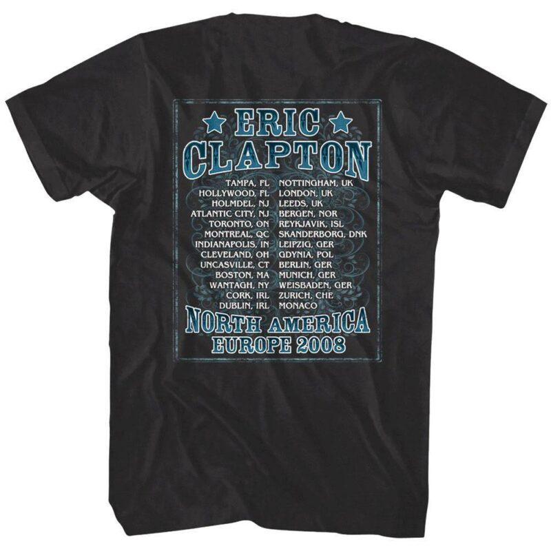 Eric Clapton Blackie Tour 2008 Men’s T Shirt