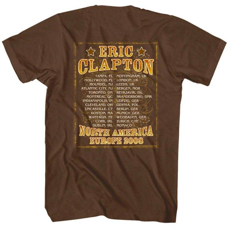 Eric Clapton World Tour 2008 Men’s T Shirt