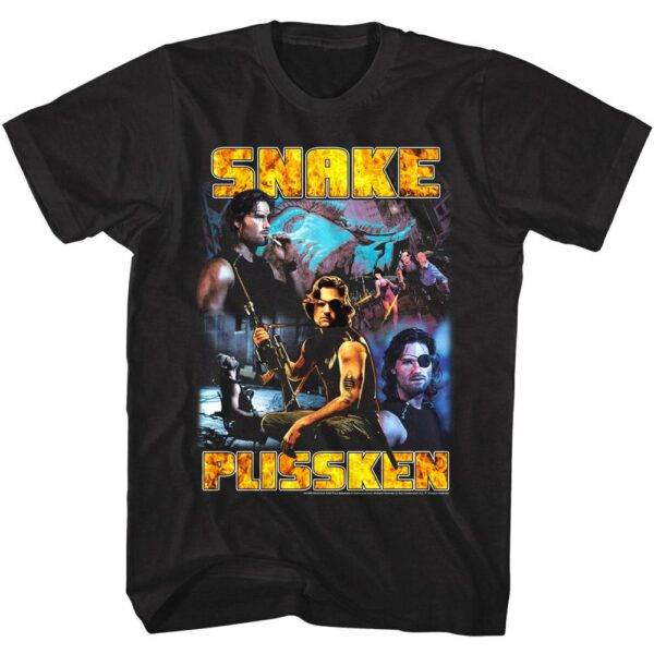 Escape From New York Snake Action Montage T-Shirt