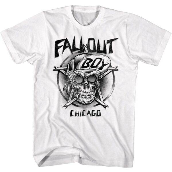 Fall Out Boy Chicago Skull Men’s T Shirt