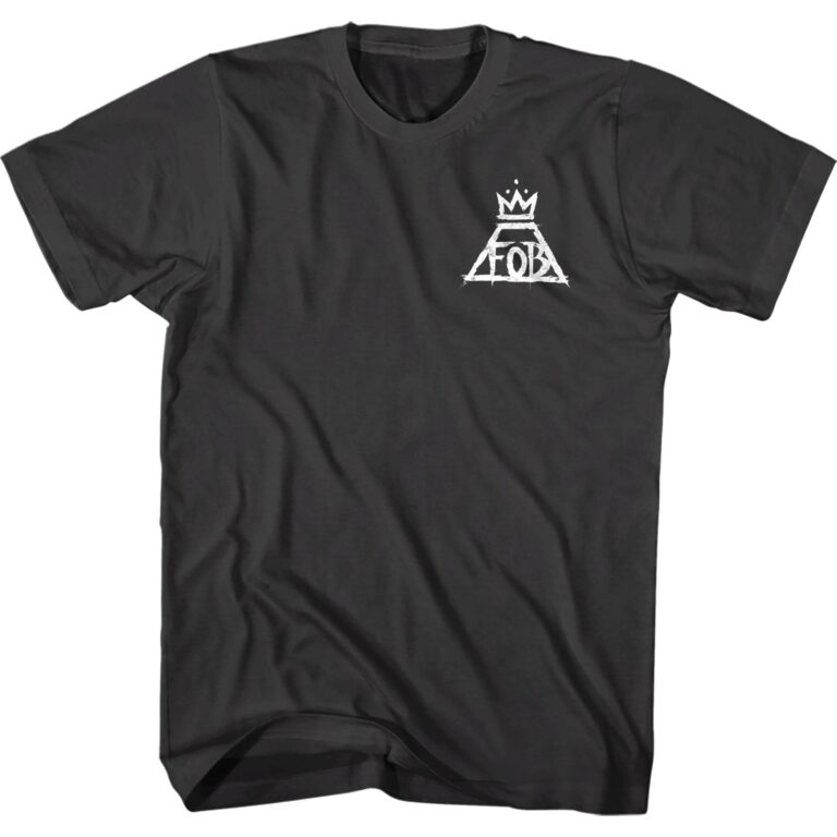 Fall Out Boy FOB Biker Logo Men’s T Shirt
