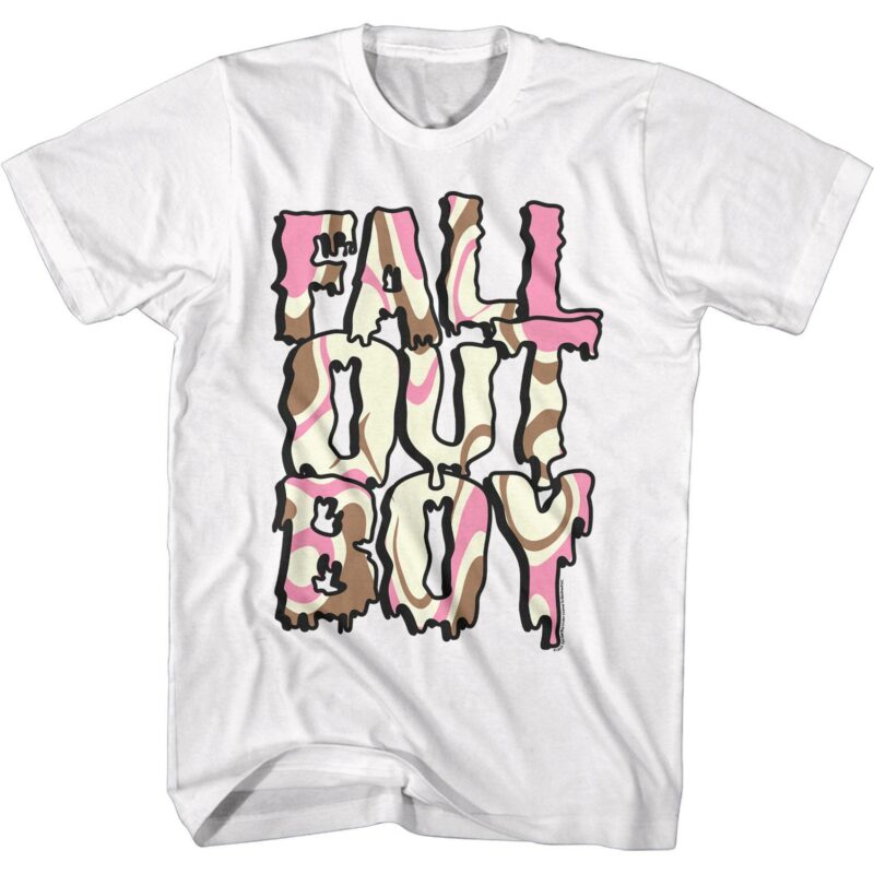 Fall Out Boy Neopolitan Logo Men’s T Shirt