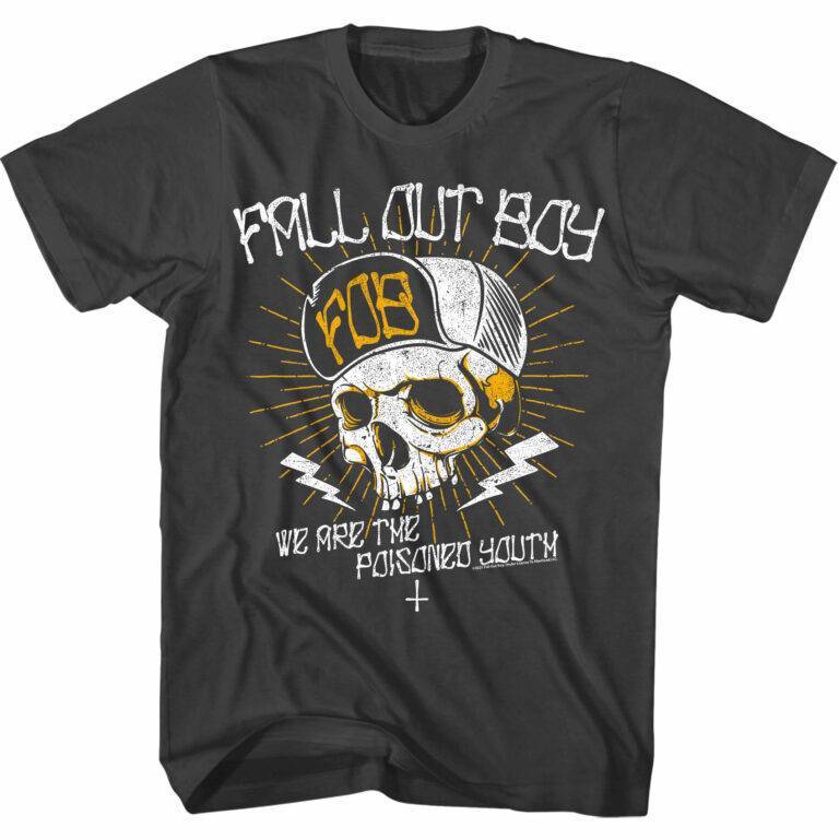 Fall Out Boy We are The Poisoned Youth Skull Men’s T Shirt