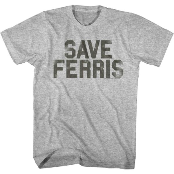 Ferris Bueller’s Day Off SAVE FERRIS Faded Men’s T Shirt