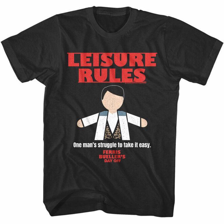 Ferris Bueller Leisure Rules Men’s T Shirt