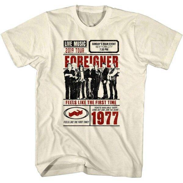 Foreigner Feels Like the First Time Tour Men’s T Shirt