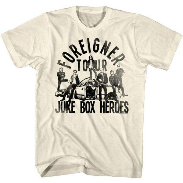 Foreigner Juke Box Heroes Tour Men’s T Shirt