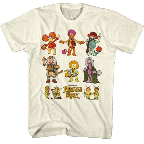 Fraggle Rock Cast of Cute Characters Men’s T Shirt
